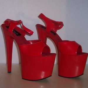 Dallas Heights 8" Stripper Heels/Platform Sandals